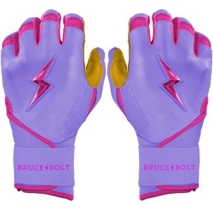 PREMIUM PRO BADER Series Long Cuff Batting Gloves - LAVENDER